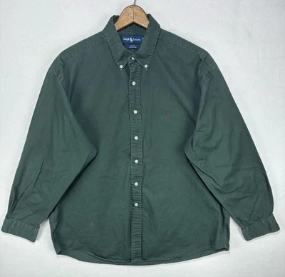 Ralph Lauren Blake Button Down Shirt Men’s XL Spruce Green Sleeve Polo Pony - Image 1 of 4