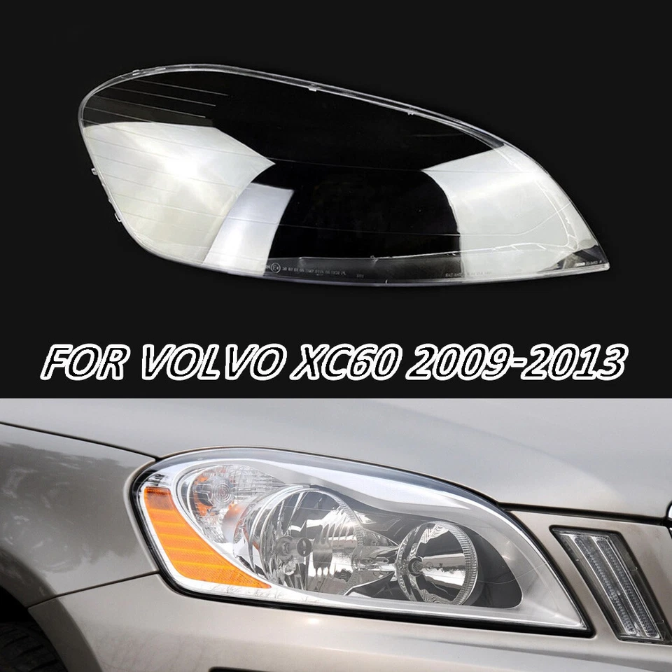 For Volvo XC60 2009 2010 2011 2012 2013 Headlight Lens Cover Transparent Right - image 1 of 4