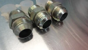 (3) -16AN 16AN Acoplador de unión de acero Montaje Conector recto Carreras - Imagen 1 de 4