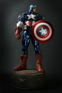 Ultimate Captain America Metallic Variant Statue 314/1380 Signed Randy Bowen NEW - Picture 1 of 15