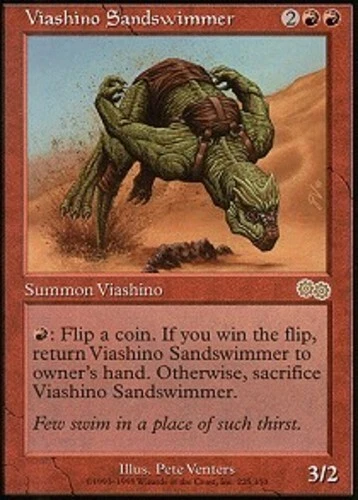 Viashino Sandswimmer ~ Near Mint Urza's Saga MTG Magic UltimateMTG Red Card - Image 1 of 1