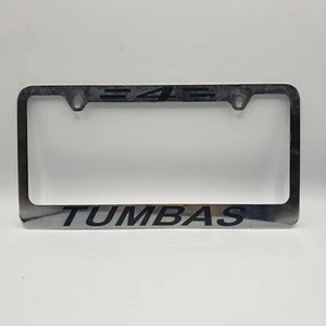 Tumbas 4 Silver Metal License Plate Frame Holder - Picture 1 of 2