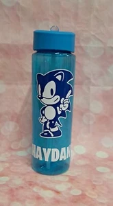 Personalised Sonic The Hedgehog School Gift 700ml Water Bottle School Drink - Picture 1 of 2