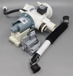 Conjunto y mangueras de bomba de drenaje lavadora carga frontal Samsung DC31-00187A PIEZA USADA - Imagen 1 de 11