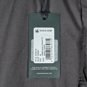 RODD & GUNN Mens Forest Green Straight Fit Jeans Measures 36x34 NWT FS 007297-05 - Picture 1 of 19