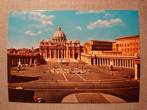 Postal antigua postal Citta d. Vaticano Iglesia de San Pedro Vaticano Plaza de San Pedro - Imagen 1 de 2