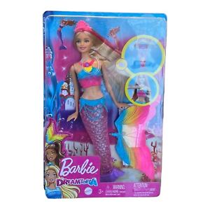 Mermaid Barbie Doll with Light-Up Rainbow Tail, Barbie Dreamtopia Mermaid Toys