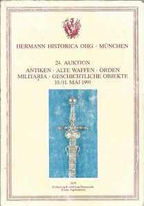 Catalogo n° 24 Asta Auktion Militaria 1991 Hermann Historica OHG - Medaglie Armi - Picture 1 of 12