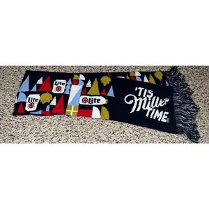 Miller Lite Christmas Scarf It’s Miller Time - Picture 1 of 5