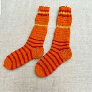 Hand-knitted half long socks,  healty socks gift idea winter accesories
