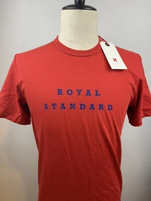 NWT Best Made Co Men's Royal Standard Shirt Red Logo Print Small - Imagem 1 de 4