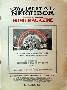 Royal Neighbor Home Magazine January 1931 Ravenna Ohio Armistice Day Parade - Picture 1 of 3