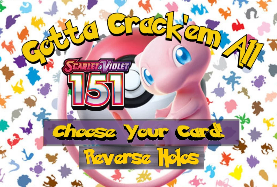 Pokemon Scarlet & Violet 151: Choose Your Reverse Holo Card! - NM - Image 1 of 1
