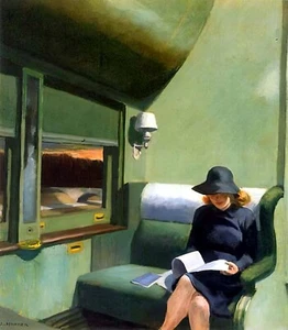 Compartment C Car 1938 by Edward Hopper Realism Train Car Fine Art Print 12x16 - Picture 1 of 1