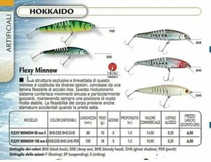 HOKKAIDO LURES BY ALCEDO FLEXY MINNOW 100 SINKING - Imagen 1 de 1