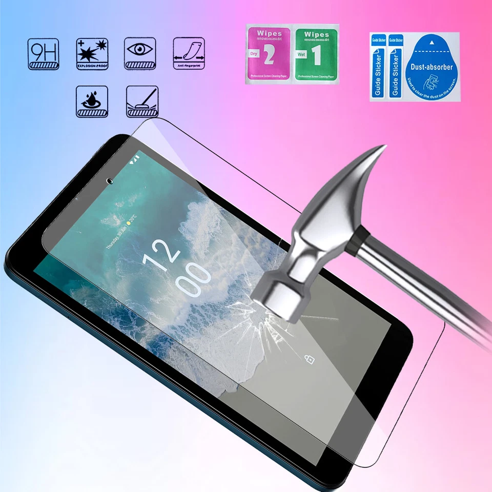 For Nokia T10 8.0 inch 2022 Tablet Screen Protector Tempered Glass Anti- Scratch - Image 1 of 1