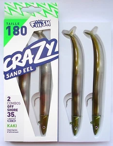FIIISH Double Combo Crazy Sand EEL Rattle 18cm (7in) 35gr Off Shore Jigging - Bild 1 von 6