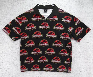 Dumbgood x Jurassic Park Polo Shirt AOP All Over Print Logo Men's Size Large - Picture 1 of 9