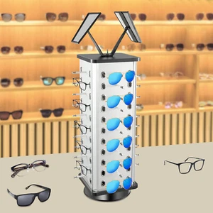 44 Pares 360 Giratorio Gafas de Sol Soporte Metal Gafas con Espejo - Imagen 1 de 15