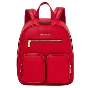 \Mochila Michael Kors Mujer Mediana Bolsillo Cremallera Rojo Brillante 35T4GTTB2L-Bred - Imagen 1 de 9
