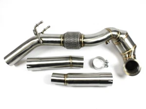 Downpipe acciaio inox set di 3 con catalizzatore per VW Golf 7 GTI, Skoda Octavia III RS - Foto 1 di 4
