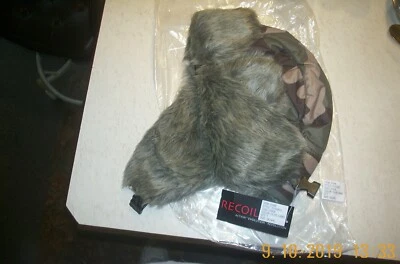 Olive Camo Faux Fur Winter Trapper Type Hat - Image 1 of 3