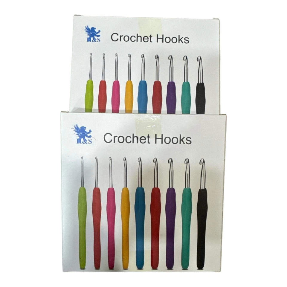 H&S Häkelnadel 9er Set - Mehrfarbig