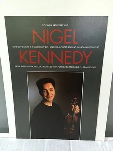NIGEL KENNEDY violin - Advertising Flyer - Alice Tully Hall NYC April 18, 1989. - Picture 1 of 2