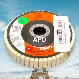 Lot of 5 Pferd 48805 5"x7/8" T27 Hard Felt Flap Disc - Picture 1 of 2