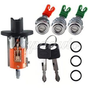 Ignition & Door Lock Cylinder For 1997-2007 Ford F150 F250 F350 F450 and 2 Keys - Picture 1 of 9