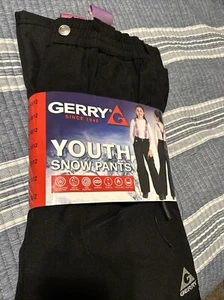 Gerry Youth Performance Snow/Ski Pants Black~Girls M 10-12 New - Picture 1 of 8
