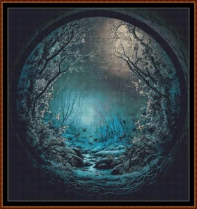 OTHER WORLDS - SNOW REALM ~~ cross stitch pattern - Picture 1 of 5