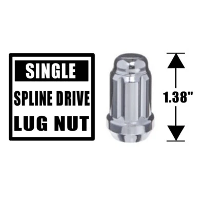 1 tuerca de ranura de rueda única 7/16 - 20 1,38" 33 mm de longitud cromo bellota W1716S Foto 1 de 4