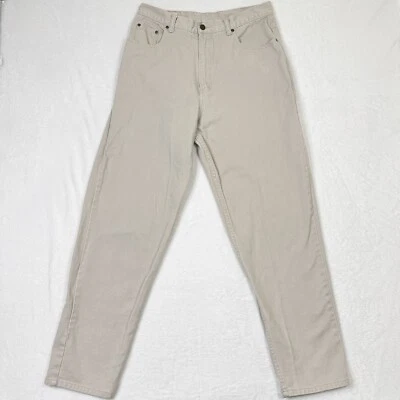 Eddie Bauer Pants Womens 16 Tan Chino Canvas Workwear 5 Pocket 100% Cotton Jeans - Image 1 of 4