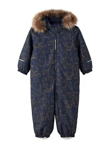 name it NMM SNOW SUIT Schneeanzug 13202221 Animal blau Gr. 80 NEU %% SALE %% - Bild 1 von 2