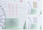 Tall Birthday Candles 24 Pack~ Pink + White Glitter ~ Gold ~ Silver ~Anniversary