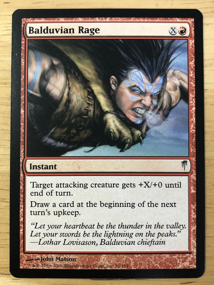 Balduvian Rage Coldsnap mtg NM - Image 1 of 1