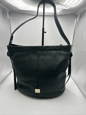 KOOBA Navy Leather Whipstitch Hobo Shoulder Bag Bohemian Stylish City core VDT - Image 1 of 4