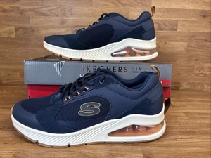 Scarpe da ginnastica uomo Skechers Uno 2 taglia 7,5 UK blu navy nuove anni 90 2 donna - Foto 1 di 5