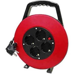 Home Wire Roller 10 m 3 x 1 – 4 Outlets T/TL EDM - Photo 1/1