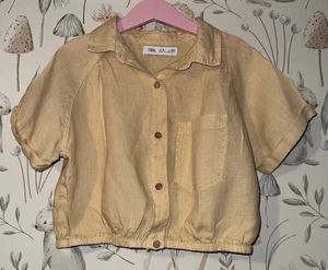 Girls Age 9 (8-9 Years) Zara Cropped Summer Shirt - Picture 1 of 2