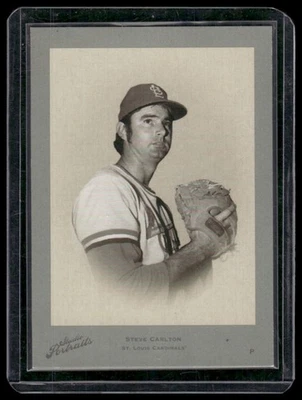 2005 Donruss Studio #SP-32 Steve Carlton Portraits Diamond Kings Sepia B/W #/35 - Image 1 of 2