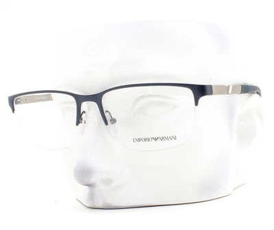 Emporio Armani половина ободка очки EA 1164 3042 очки матовый синий 54 мм без чехла - Изображение 1 из 4