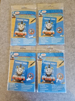 32 Thomas the Train & Friends Thank You Postcards X 4 Packs w Envelopes NEW - Image 1 of 3