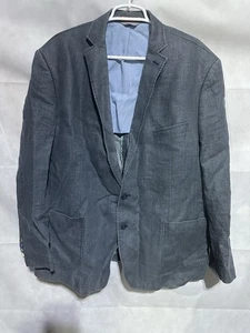 Tallia Linen Blazer 50 R Men’s Blue Surgeon Cuffs Colorful 2 Button Sport Coat - Picture 1 of 7