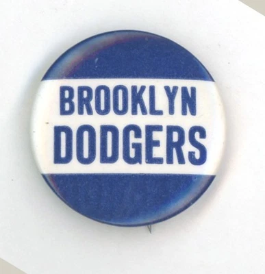 1950-е Pin кнопка назад • Brooklyn Dodgers • 1 1/4" - Изображение 1 из 2