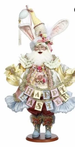 Mark Roberts Padre Pascua con Banner 26" Nuevo para 2025 - Imagen 1 de 8