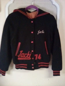 Trojans 1974 Cheerleading Wool Women's Jacket Long Sleeve Stripes Vintage*Jacki* - Picture 1 of 9