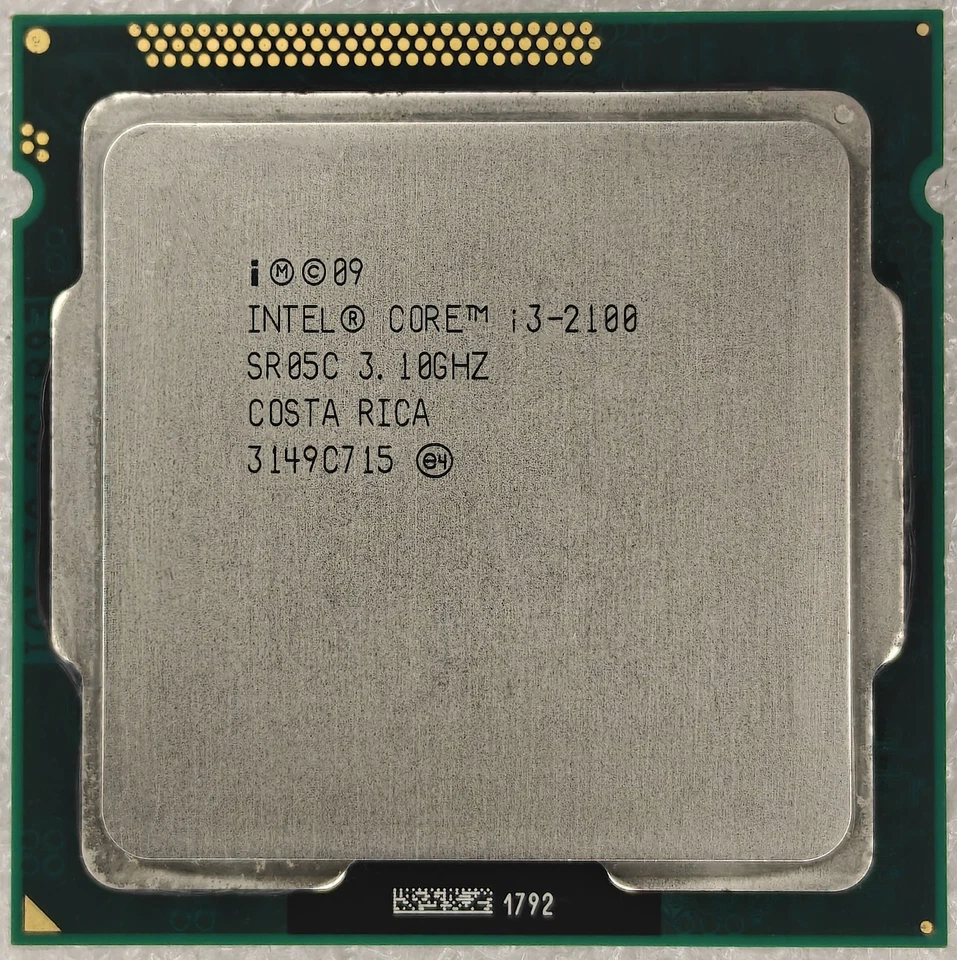 Intel Core i3-2100 3.1Ghz Socket 1155 3Mb Dual Core Cache Processor SR05C - Image 1 of 2
