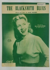 Vintage Sheet Music ~ The Blacksmith Blues ~ 1952 ~ Ella Mae Morse Cover - Picture 1 of 3